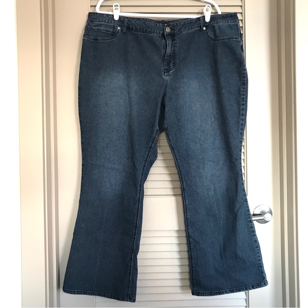 Flare Wide Leg Jeans Plus Size 22W